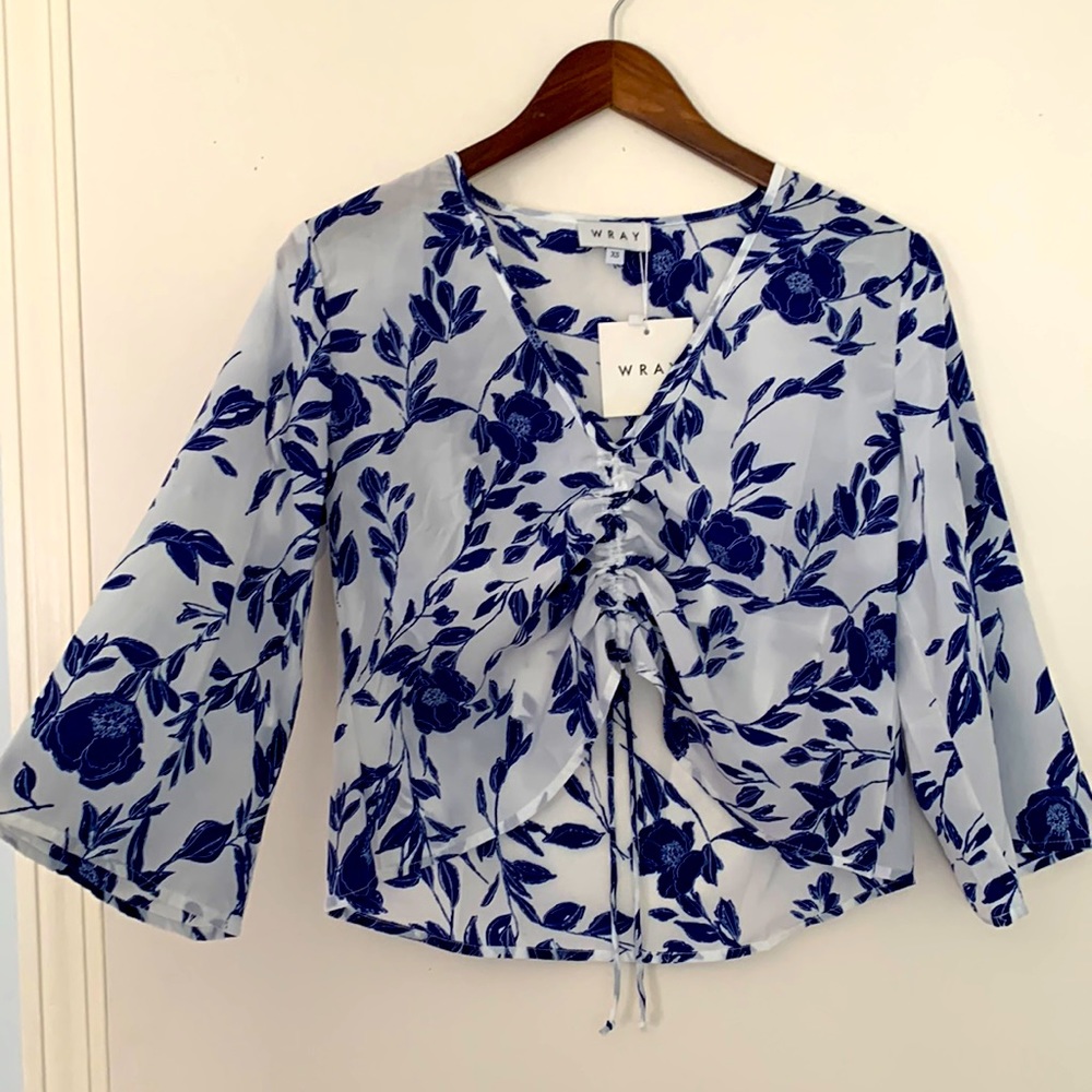 WRAY NYC Hayley Top in Pottery Floral XS